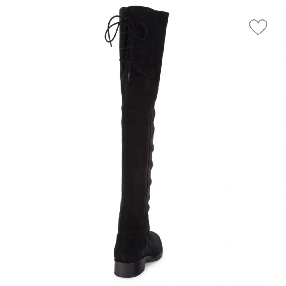 GEOX Felicity Suede Over The Knee High Black‎ Suede Boots 6.5 M, E 509